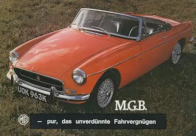 MG B Prospekt ca. 1973