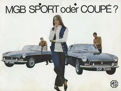 MG B / MG B GT Prospekt ca. 1971
