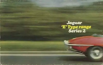 Jaguar E Type Serie 2 Prospekt 10.1968 e