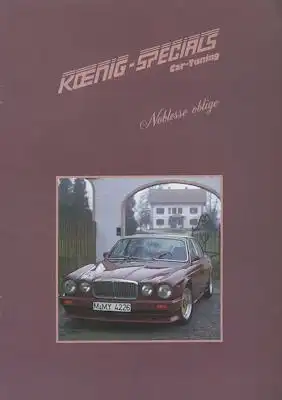 Jaguar Koenig-Specials Prospekt ca. 1984