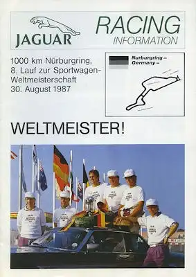 Jaguar Racing Information 8.1987