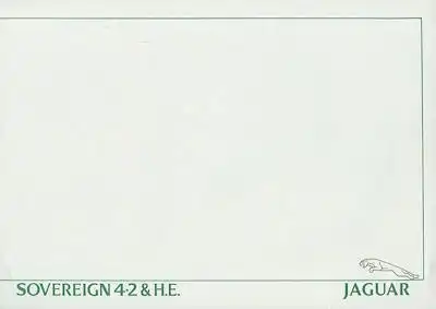 Jaguar Sovereign 4.2, 5.3 + 5.3 HE Prospekt 10.1982