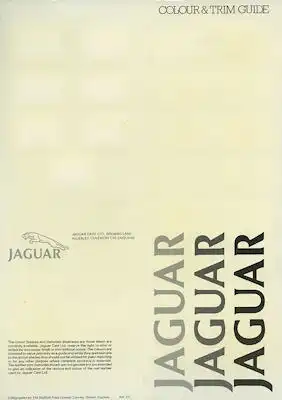Jaguar Farben ca. 1983