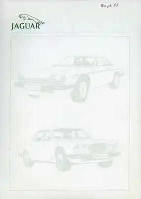 Jaguar Pressemappe 1988