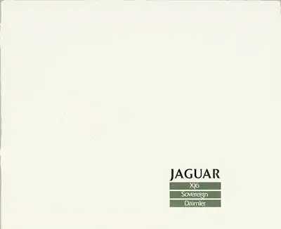 Jaguar XJ 6, Sovereign & Daimer Prospekt ca. 1987