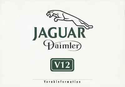 Jaguar / Daimler V 12 Prospekt 2.1993