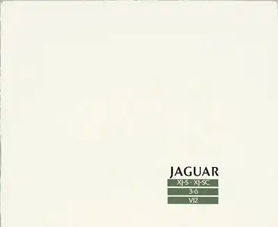 Jaguar XJS, XJSC, 3.6 + V 12 Prospekt 1987