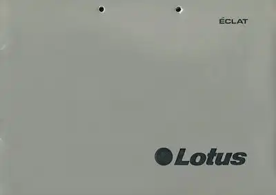 Lotus Eclat Prospekt ca. 1977