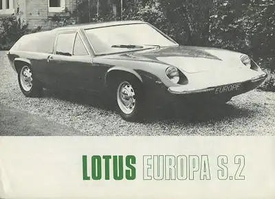 Lotus Europa S 2 Prospekt ca. 1969