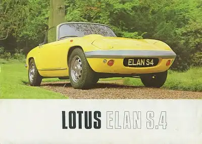 Lotus Elan S 4 Prospekt ca. 1968
