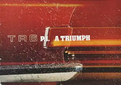 Triumph TR 6 PI Prospekt 10.1974