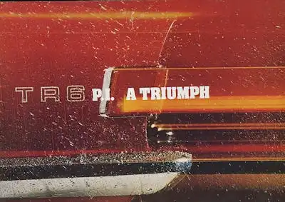 Triumph TR 6 PI Prospekt 1.1973