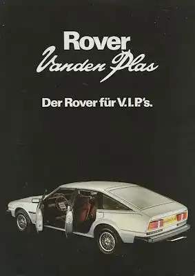 Rover Vanden Plas Prospekt 10.1980