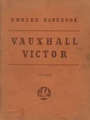 Vauxhall Victor Series 2 Bedienungsanleitung 8.1960