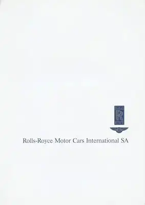 Rolls-Royce / Bentley Pressemappe 10.1992