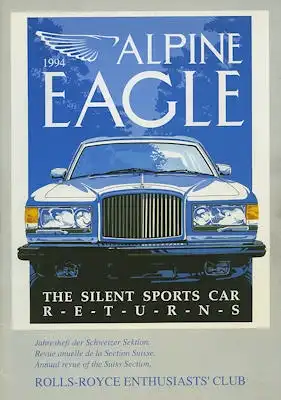 Rolls-Royce Enthusiast`s Club Schweiz Zeitschrift 1994