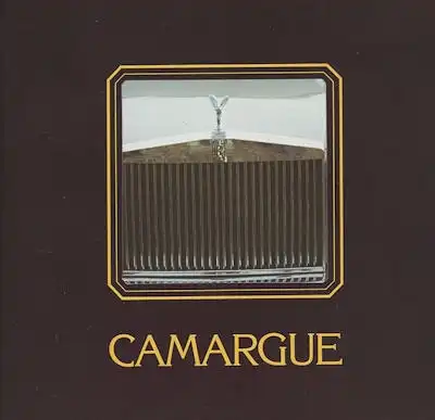 Rolls-Royce Camargue Prospekt 1.1981