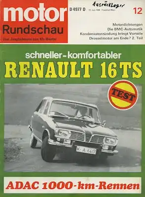 Motor Rundschau 1968 Heft 12