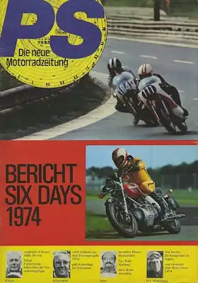 PS Die neue Motorradzeitung 1974 Heft  1 Sept./ Okt