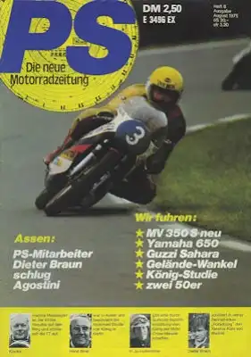 PS Die neue Motorradzeitung 1975 Heft 8