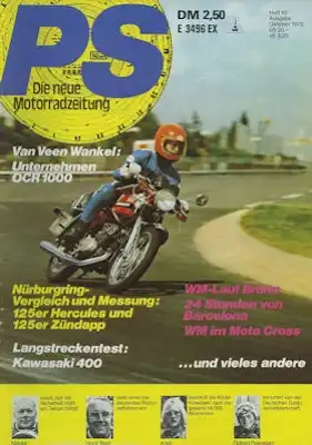 PS Die neue Motorradzeitung 1975 Heft 10