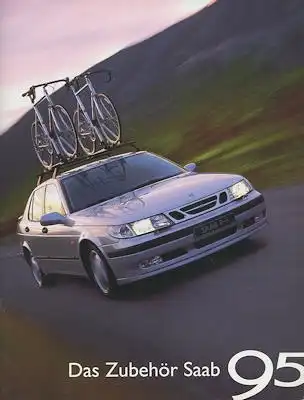 Saab 9-5 Zubehör Prospekt Accessories 1998