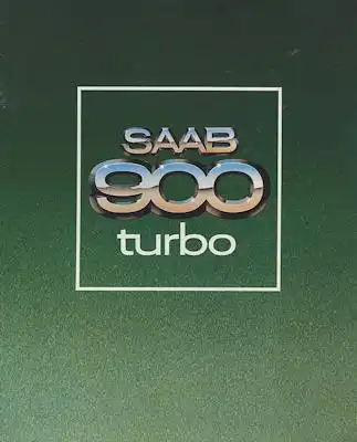 Saab 900 Turbo Prospekt 1978