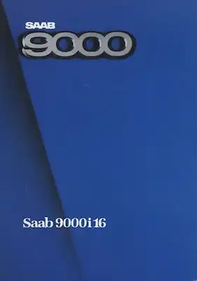 Saab 9000 i 16 Prospekt 1985