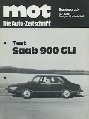 Saab 900 GLI Test 1981