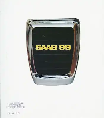 Saab 99 Prospekt ca. 1974