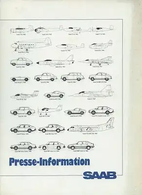 Saab 9000 Turbo 16 Pressemappe 9.1985