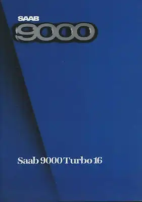Saab 9000 Turbo 16 Prospekt 1985