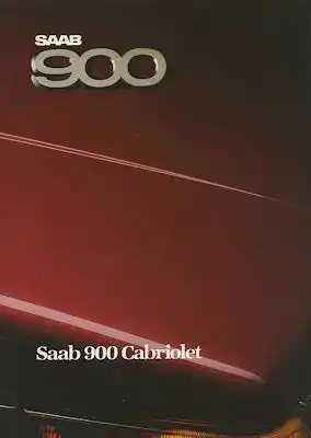 Saab 900 Cabriolet Prospekt 1986