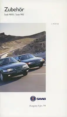 Saab Zubehör Prospekt 1994