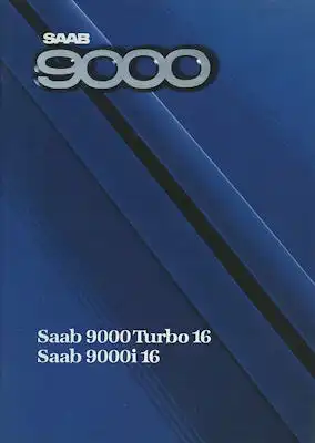 Saab 9000 Turbo 16 / i 16 Prospekt 1986