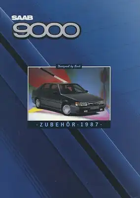 Saab 9000 Zubehör Prospekt 1987