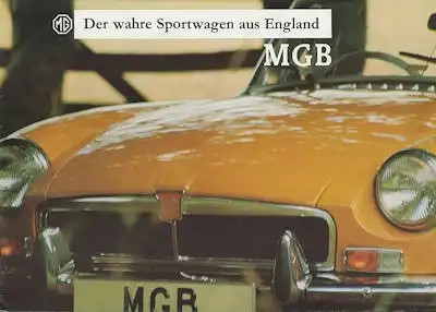 MG B Prospekt ca. 1968