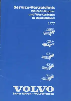 Volvo Service-Verzeichnis Deutschand 1977