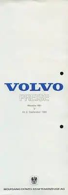 Volvo Preisliste 9.1980 Austria