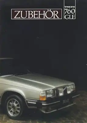 Volvo 760 GLE Zubehör Prospekt 1982
