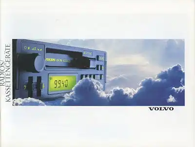 Volvo Radios / Kasettengeräte Prospekt 1989