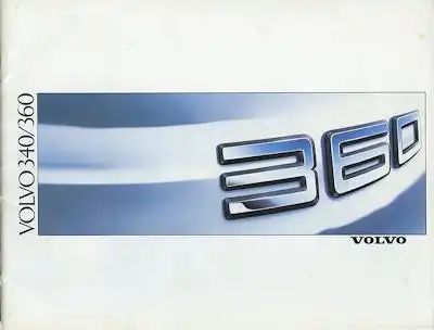 Volvo 340 360 Prospekt 1988