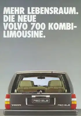 Volvo 700 Kombi Prospekt 10.1985