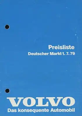 Volvo Preisliste 7.1979