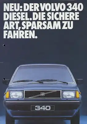 Volvo 340 Diesel Prospekt 2.1985