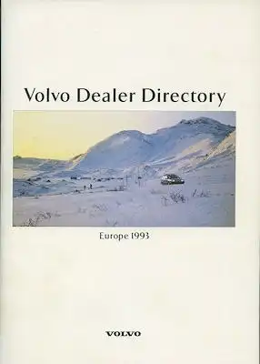 Volvo Dealer Directory Europe 3.1993