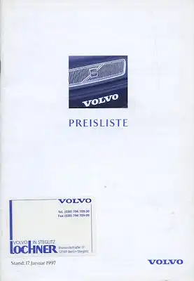 Volvo Preisliste 1.1997