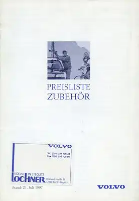 Volvo Zubehör Preisliste 7.1997