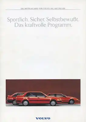 Volvo 440 460 480 Prospekt 1992