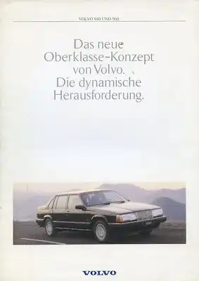 Volvo 940 960 Prospekt 1991
